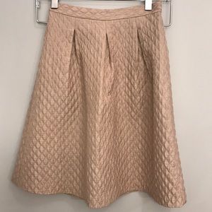 High waisted quilt-like skirt